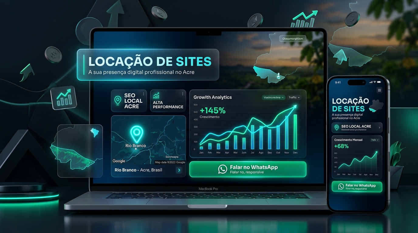 Locação de Sites no Acre - Estrutura Digital Pronta com SEO Local e WhatsApp