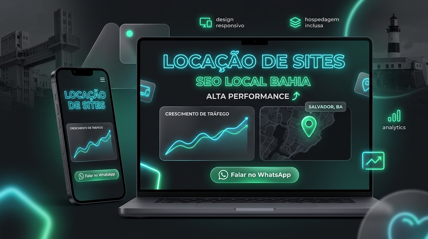 Locação de Sites em Alagoas - Estrutura Digital Pronta com SEO Local e WhatsApp