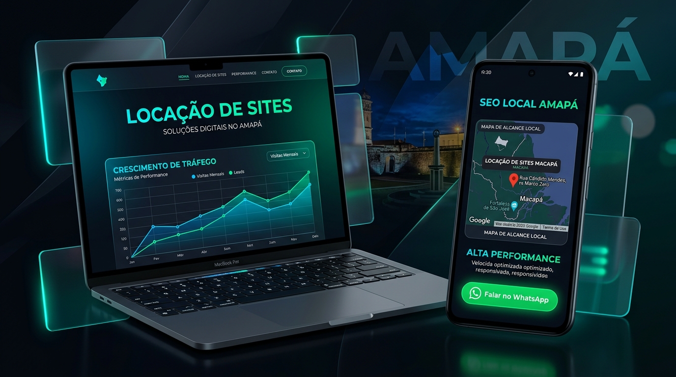 Locação de Sites no Amapá - Estrutura Digital Pronta com SEO Local e WhatsApp