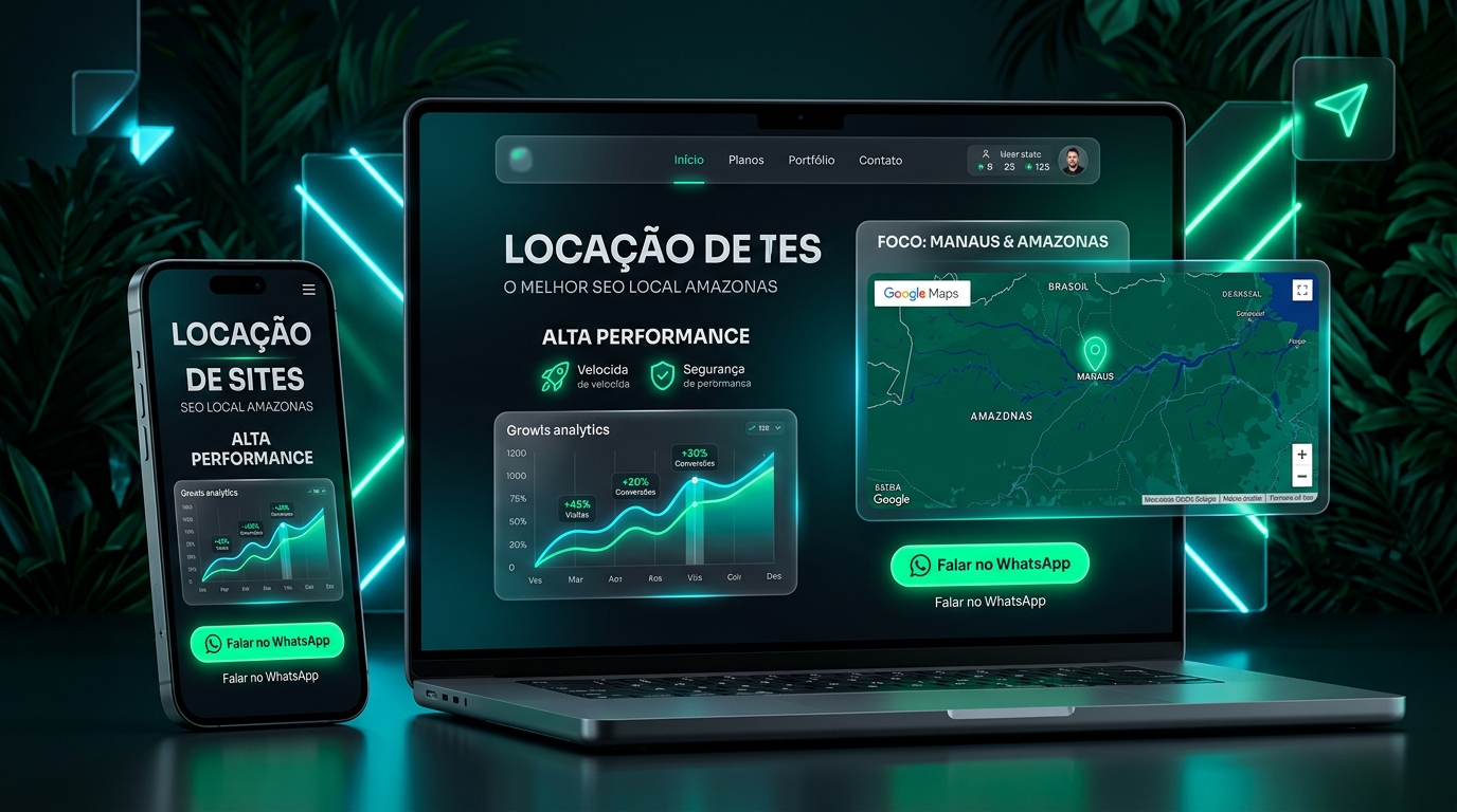 Locação de Sites no Amazonas - Estrutura Digital Pronta com SEO Local e WhatsApp