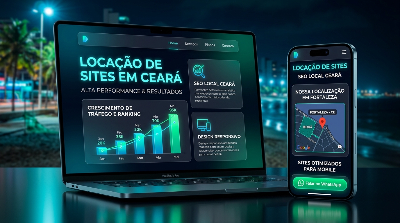 Locação de Sites no Ceará - Estrutura Digital Pronta com SEO Local e WhatsApp