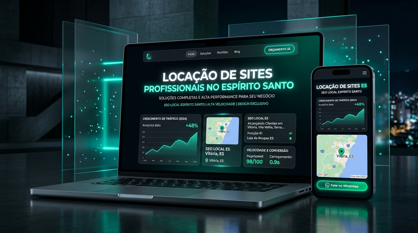 Locação de Sites no Espírito Santo - Estrutura Digital Pronta com SEO Local e WhatsApp