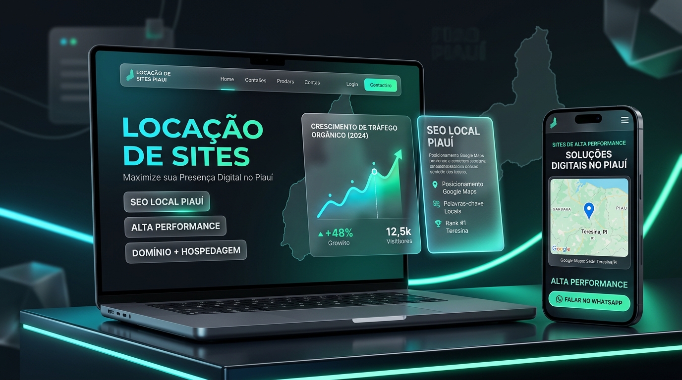 Locação de Sites no Piauí - Estrutura Digital Pronta com SEO Local e WhatsApp