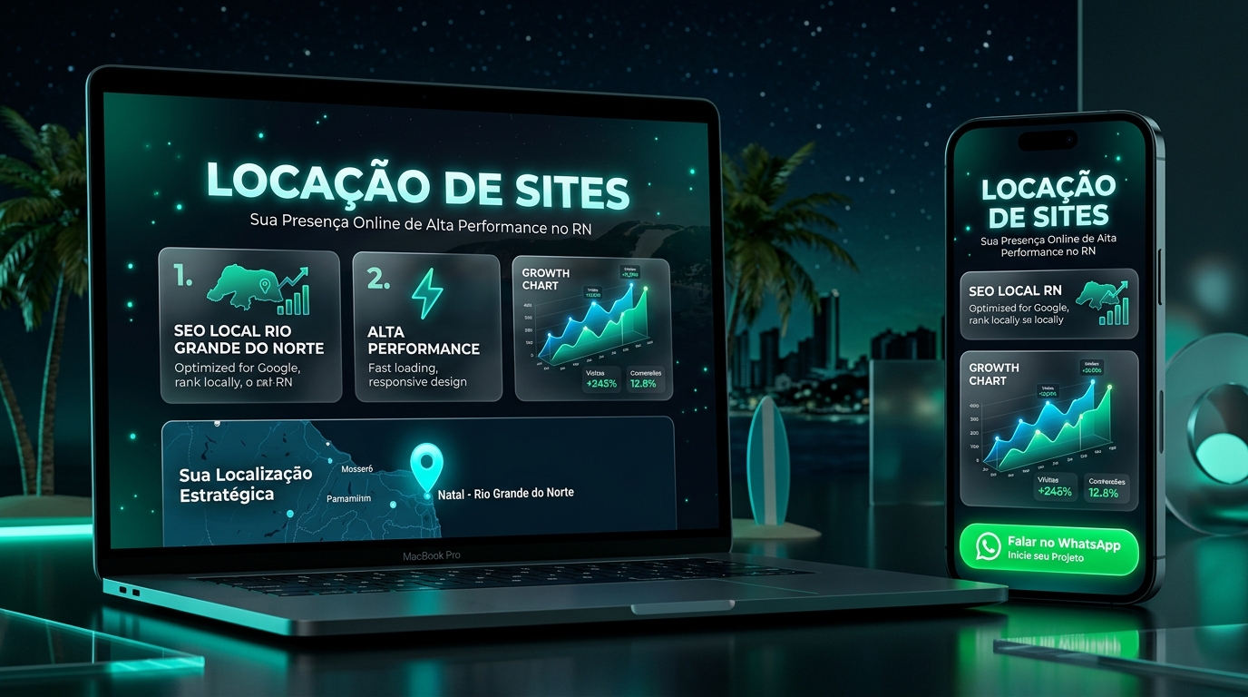 Locação de Sites no Rio Grande do Norte - Estrutura Digital Pronta com SEO Local e WhatsApp