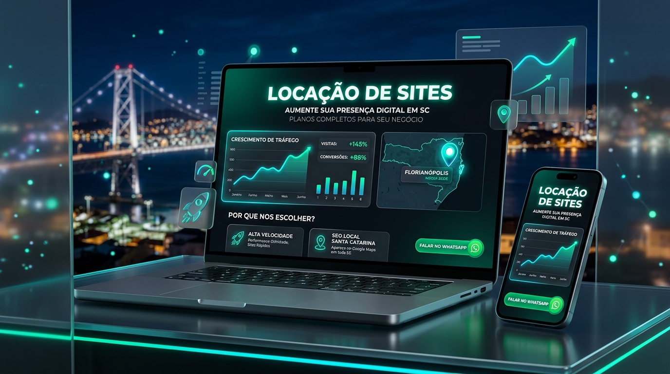 Locação de Sites em Santa Catarina - Estrutura Digital Pronta com SEO Local e WhatsApp